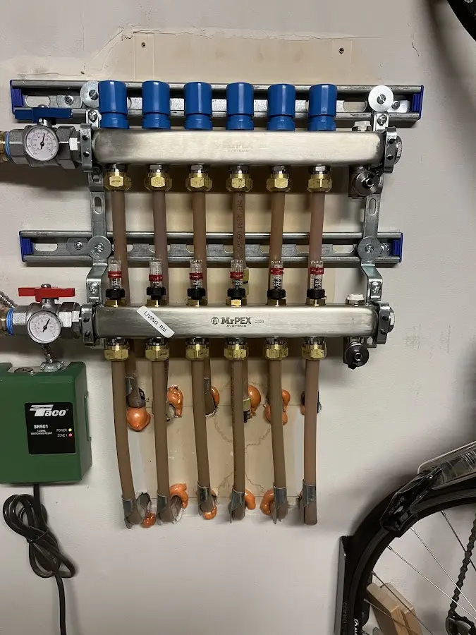 Plumber performing Gas Line Installation at a residential property in Greenburgh